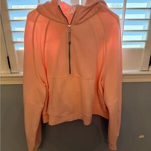 🍓 Lululemon XL XXL Scuba Oversized Half Zip Hoodie Strawberry Milkshake 🍓